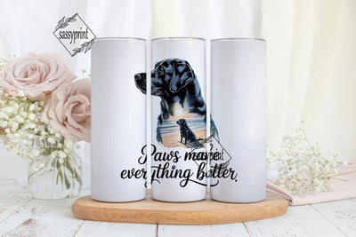Black Lab Tumbler Design Sublimation sassyprint 