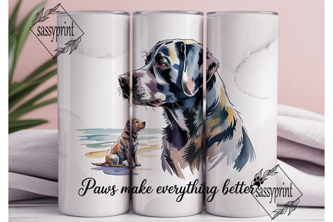 Black Lab Tumbler Design Sublimation sassyprint 