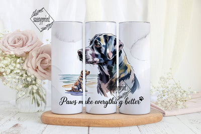 Black Lab Tumbler Design Sublimation sassyprint 