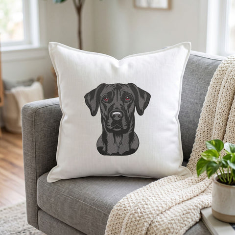 Black Labrador Retriever Embroidery Design – Realistic Black Lab Dog Portrait Machine Embroidery File Embroidery/Applique DESIGNS PatternFeed8 