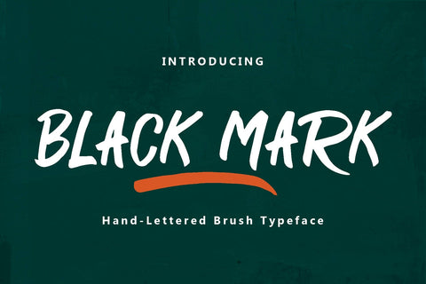 Black Mark Brush Font Font Yuby 