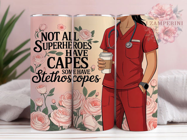 Black Nurse Hero Tumbler Wrap, Healthcare Hero Design, African American Medical, Nurse Appreciation Gift, Black Medical Worker, Diversity Nurse Art, Healthcare Pride Design Sublimation Li Zamperini 
