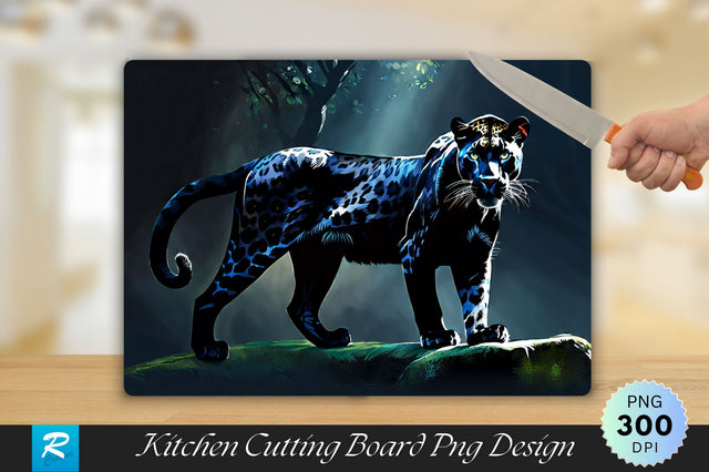 Black Panther Background Cutting Board Sublimation Regulrcrative 
