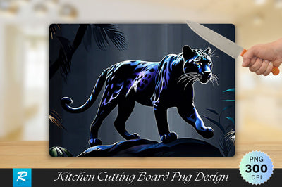 Black Panther Background Cutting Board Sublimation Regulrcrative 