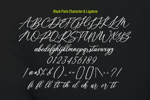 Black Paris Font gatype 