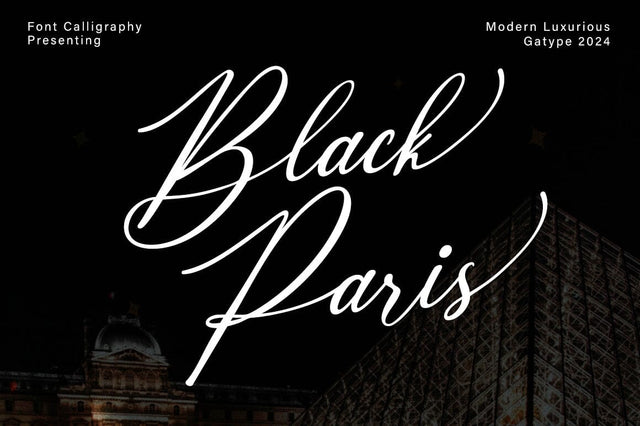 Black Paris Font gatype 