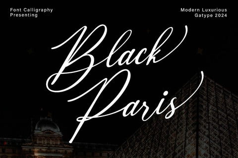 Black Paris Font gatype 