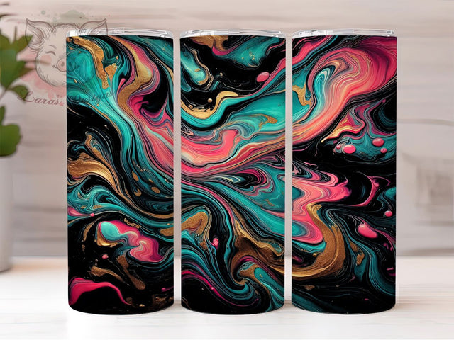 Black Pink Gold Marble Tumbler Wrap, Gold Marble Tumbler, Abstract Tumbler Design, 20oz Tumbler Wrap, Marble Tumbler, Sublimation Design, Pink Gold Tumbler Sublimation Lara' s Designs 