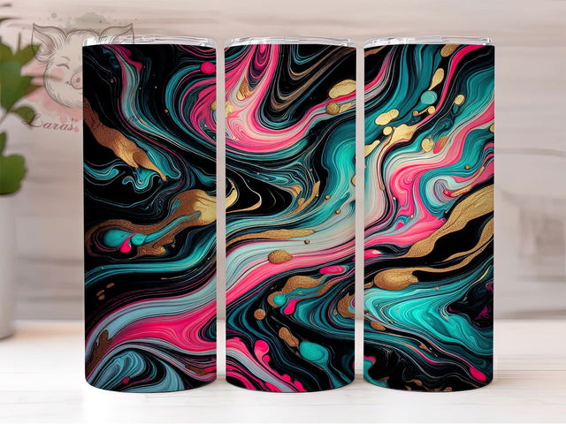 Black Pink Gold Marble Tumbler Wrap, Gold Marble Tumbler, Abstract Tumbler Design, 20oz Tumbler Wrap, Marble Tumbler, Sublimation Design, Pink Gold Tumbler Sublimation Lara' s Designs 
