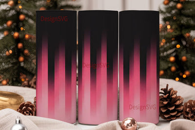 Black Pink Gradient 20oz Tumbler Sublimation DesignSVG 
