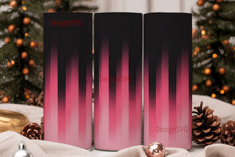 Black Pink Gradient 20oz Tumbler Sublimation DesignSVG 