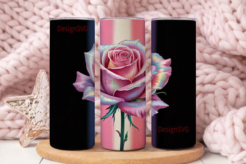 Black Pink Gradient 20oz Tumbler Sublimation DesignSVG 