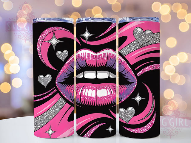 Black Pink Leopard Hearts Tumbler, Girly Sparkles Wrap, Leopard Hearts Cup, 20oz Sublimation Wrap, Stylish Girly Design Tumbler, Artistic Leopard Sparkle Cup, Cute Pink Leopard Theme Wrap Sublimation SvggirlplusArt 
