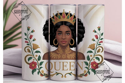Black Queen 20oz Tumbler Design Sublimation sassyprint 
