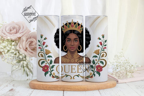 Black Queen 20oz Tumbler Design Sublimation sassyprint 