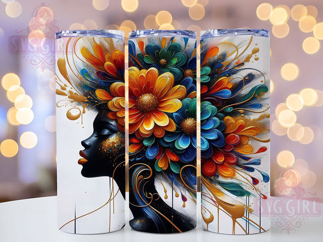 Black Queen & Empowerment Tumbler Wrap, Inspirational Quotes Tumbler, Affirmation Tumbler Wrap, 20oz Tumbler Design, Black Woman Gift, Empowerment Tumbler Wrap, Printable Affirmation Design Sublimation SvggirlplusArt 