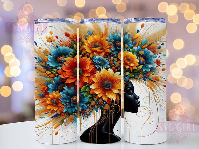 Black Queen & Empowerment Tumbler Wrap, Inspirational Quotes Tumbler, Affirmation Tumbler Wrap, 20oz Tumbler Design, Black Woman Gift, Empowerment Tumbler Wrap, Printable Affirmation Design Sublimation SvggirlplusArt 