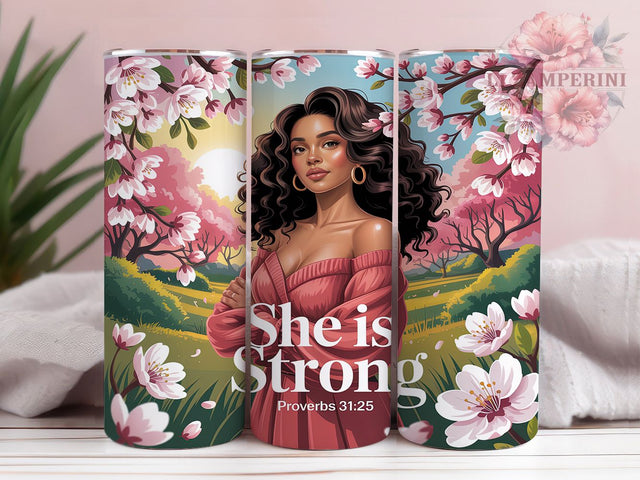 Black Queen Faith Inspiration Tumbler, Bible Verse Design, Faith Tumbler, Inspirational Christian Art, Empowered Black Woman, 20oz Tumbler, Sublimation Design Sublimation Li Zamperini 