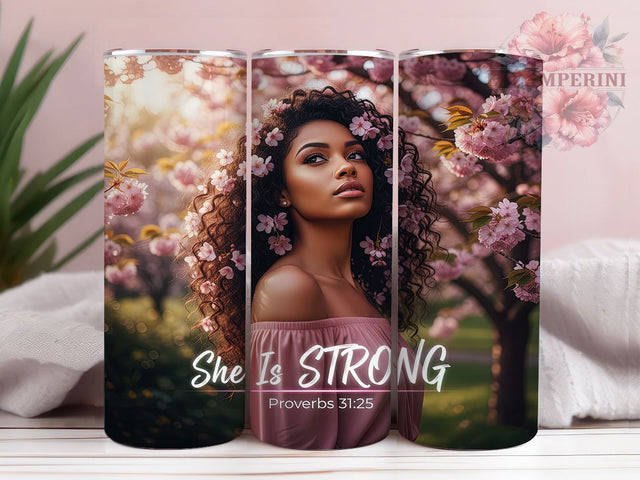 Black Queen Faith Inspiration Tumbler, Bible Verse Design, Faith Tumbler, Inspirational Christian Art, Empowered Black Woman, 20oz Tumbler, Sublimation Design Sublimation Li Zamperini 