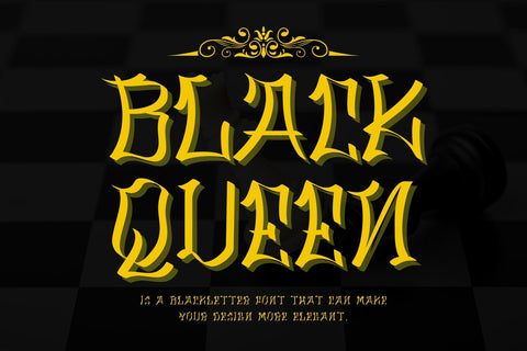 Black Queen Font Afandi Studio 