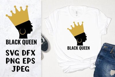 Black queen SVG. Black history month. Woman silhouette SVG LaBelezoka 