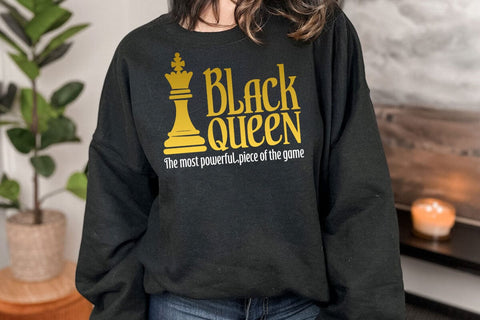Black Queen the Most Powerful Piece of the Game Svg, The Most Powerful Chess Svg SVG DesignDestine 
