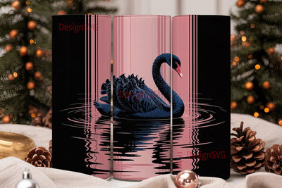Black Rose Pink Ombre 20oz Tumbler Sublimation DesignSVG 