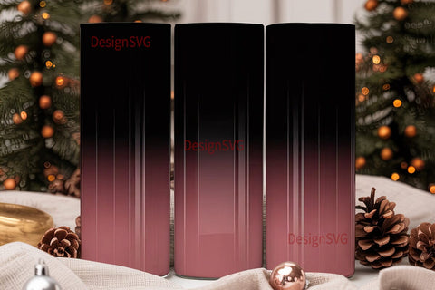 Black Rose Pink Ombre 20oz Tumbler Sublimation DesignSVG 