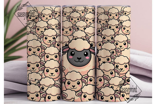 Black Sheep 20oz Tumbler Wrap Sublimation sassyprint 