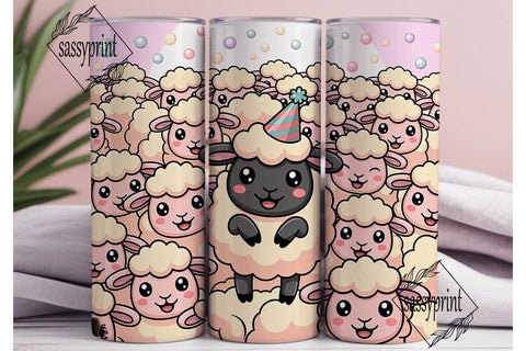 Black Sheep 20oz Tumbler Wrap Sublimation sassyprint 
