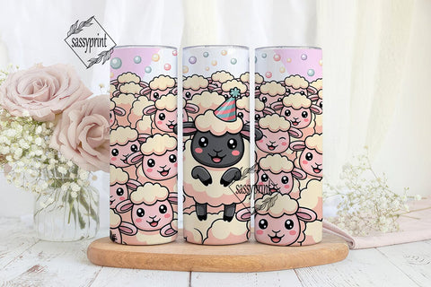 Black Sheep 20oz Tumbler Wrap Sublimation sassyprint 