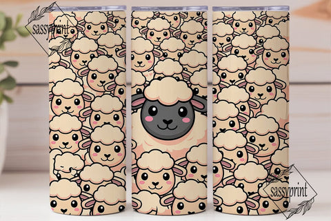Black Sheep 20oz Tumbler Wrap Sublimation sassyprint 