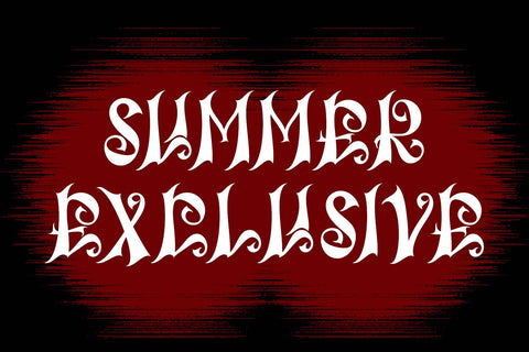 Black Silent Font Prasetya Letter 