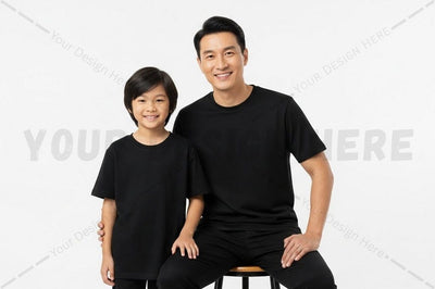 Black t-shirt mockup design for men and boys Mock Up Photo Regulrcrative 