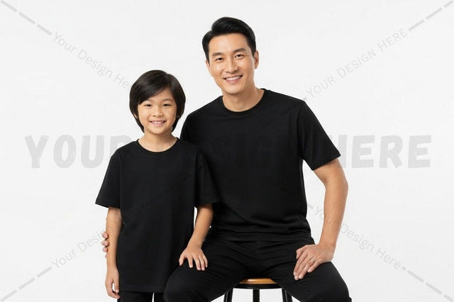 Black t-shirt mockup design for men and boys Mock Up Photo Regulrcrative 