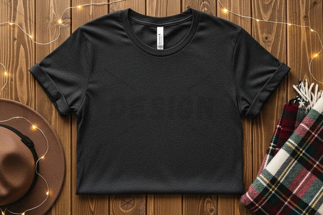 Black t-shirt mockup design Mock Up Photo Designangry 