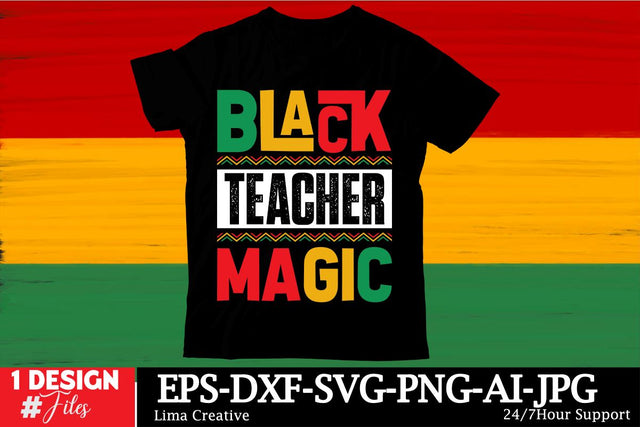 Black Teacher Magic T-shirt Design, Black History MOnth SVG Cut File,Black History MOnth Sublimation ,Black Histoy MOnth Qutes,Black History MOnth T-shirt DFesign Bundle SVG Insomnia Std 