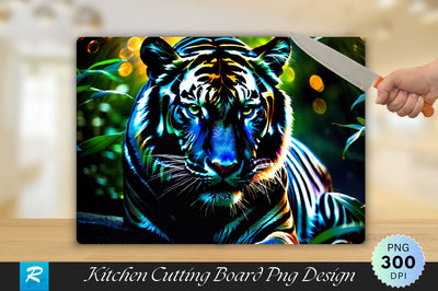 Black Tiger Cutting Board Sublimation Regulrcrative 