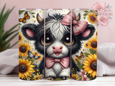 Black White Highland Cow Tumbler, Highland Cow Tumbler, Rustic Cow Wrap, Whimsical Cow Wrap, Country Cow Wrap, Sublimation Design, Trendy Gift Idea Sublimation Li Zamperini 
