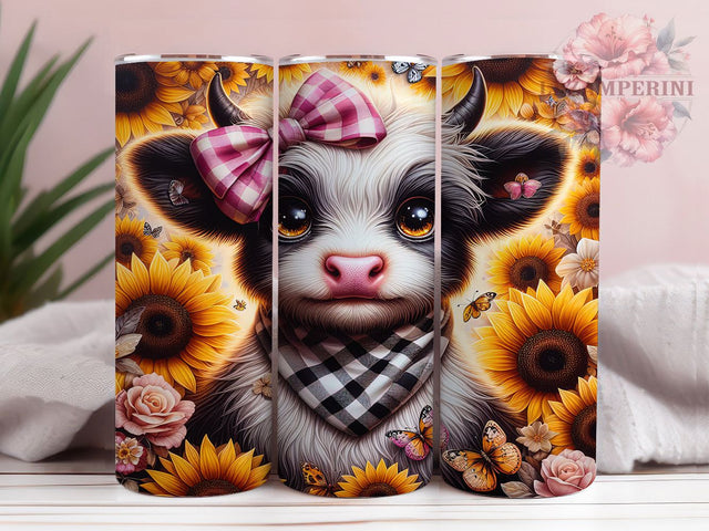 Black White Highland Cow Tumbler, Highland Cow Tumbler, Rustic Cow Wrap, Whimsical Cow Wrap, Country Cow Wrap, Sublimation Design, Trendy Gift Idea Sublimation Li Zamperini 