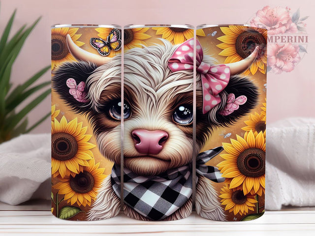 Black White Highland Cow Tumbler, Highland Cow Tumbler, Rustic Cow Wrap, Whimsical Cow Wrap, Country Cow Wrap, Sublimation Design, Trendy Gift Idea Sublimation Li Zamperini 