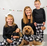 Black & White Plaid Family Pajama Collection | Blanks for HTV and T Shirt Transfers