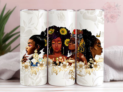Black Woman 20 Oz Tumbler, Melanin Tumbler Png, African American, Straight & Tapered Tumbler Wrap, Instant Digital Download Sublimation Li Zamperini 