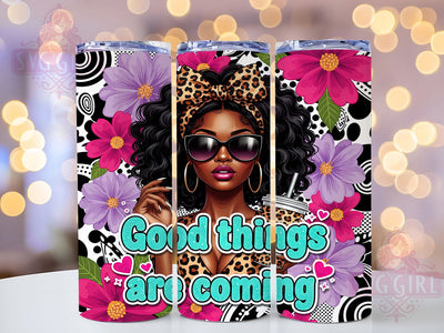 Black Woman Affirmation Tumbler, Inspirational Quote, Black Woman, Empowerment Art, 20Oz Tumbler, Sublimation Wrap, Digital Download Sublimation SvggirlplusArt 