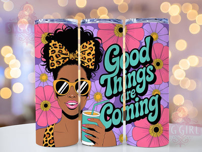 Black Woman Affirmation Tumbler, Inspirational Quote, Black Woman, Empowerment Art, 20Oz Tumbler, Sublimation Wrap, Digital Download Sublimation SvggirlplusArt 