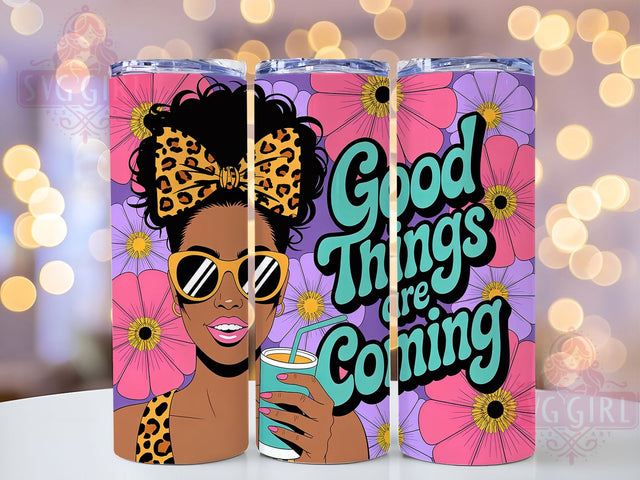 Black Woman Affirmation Tumbler, Inspirational Quote, Black Woman, Empowerment Art, 20Oz Tumbler, Sublimation Wrap, Digital Download Sublimation SvggirlplusArt 