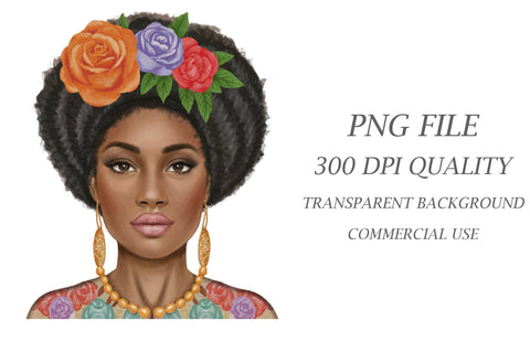 Black Woman Clipart Sublimation Rupkotha 
