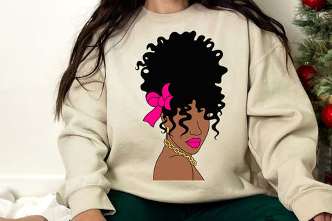 Black Woman Locs SVG: Afro Silhouette , Black Girl SVG, Black Woman SVG, Black History Month SVG, Woman Svg, Afro Woman Svg File Silhouette, Cricut Svg SVG DesignDestine 