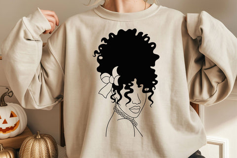 Black Woman Locs SVG: Afro Silhouette , Black Girl SVG, Black Woman SVG, Black History Month SVG, Woman Svg, Afro Woman Svg File Silhouette, Cricut Svg SVG DesignDestine 