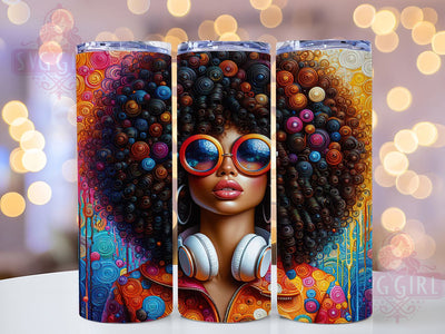 Black Woman Melanin Strong Empowerment Tumbler Wrap, Melanin Strong Wrap, Empowered Woman Design, 20oz Sublimation PNG, Strong Black Woman, Melanin Queen Tumbler, African American Pride Wrap Sublimation SvggirlplusArt 